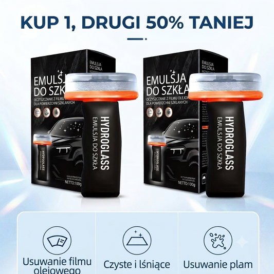 HydroGlass™ - preparat do szyb bez smug