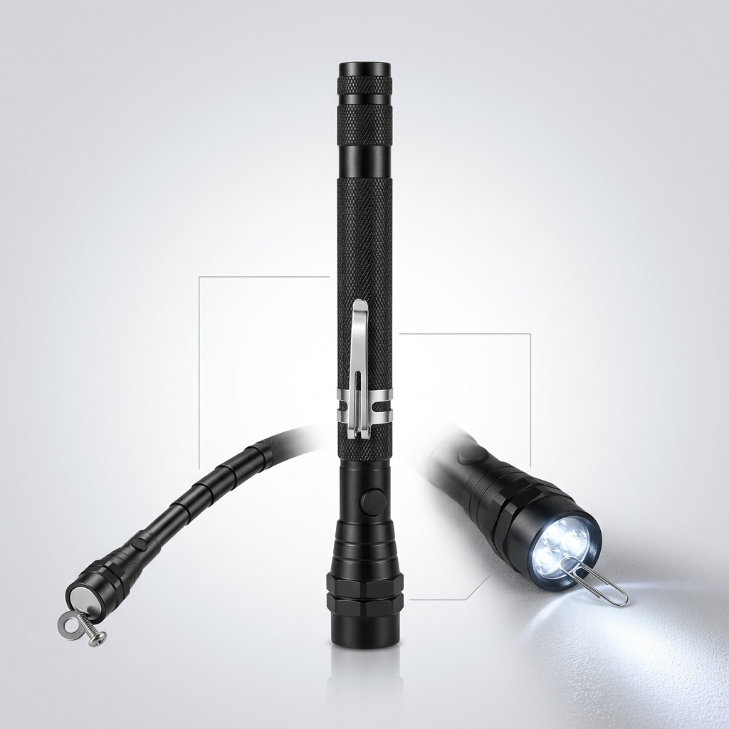 FLEXMAG™ - 360-stopniowa elastyczna latarka LED z magnetyczną głowicą