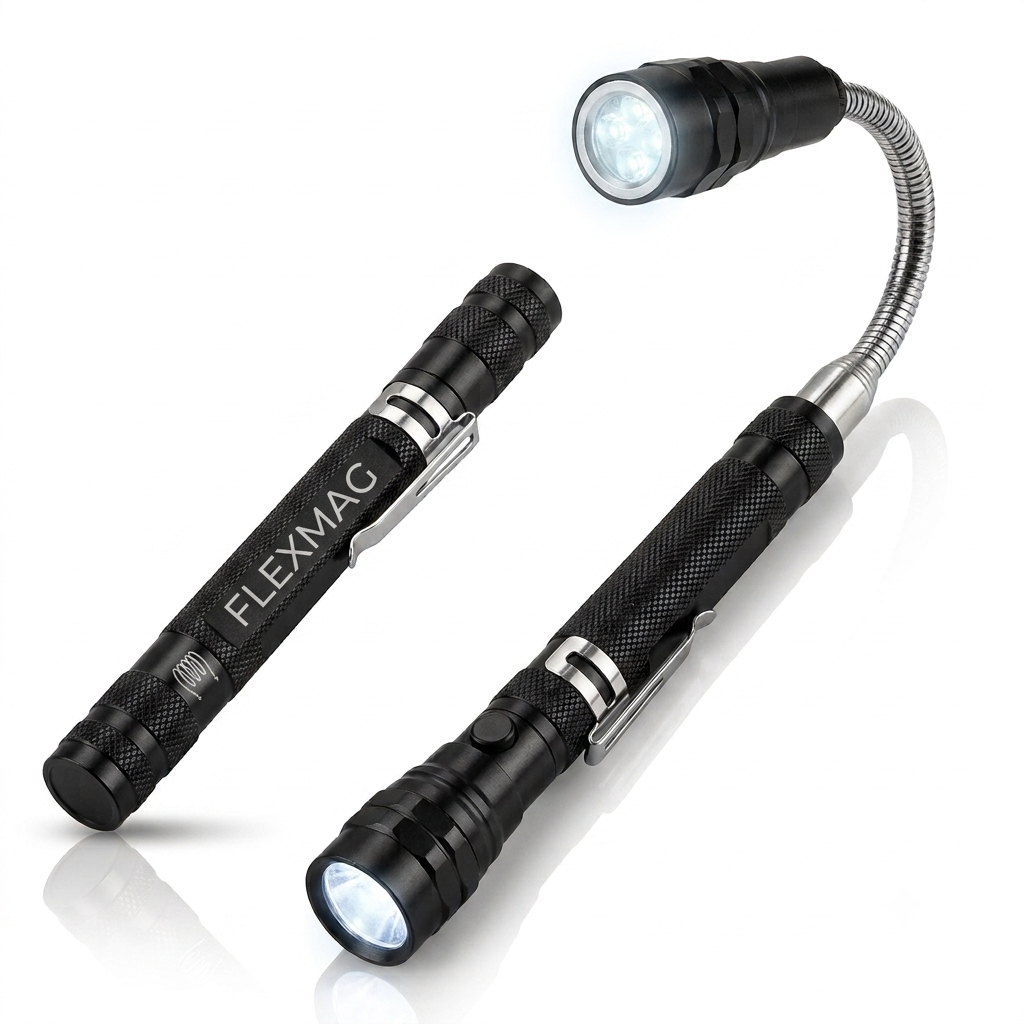 FLEXMAG™ - 360-stopniowa elastyczna latarka LED z magnetyczną głowicą